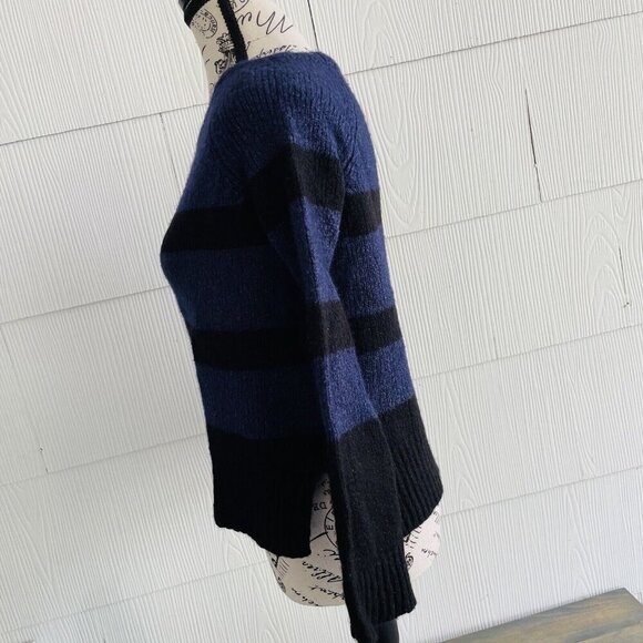 Vince Pullover Sweater Striped Cashmere Silk Blend - Women Size Small (j6) - Picture 6 of 10